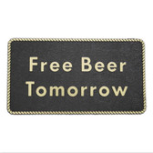 RWB Marine Plaque - Free Beer Tomorrow