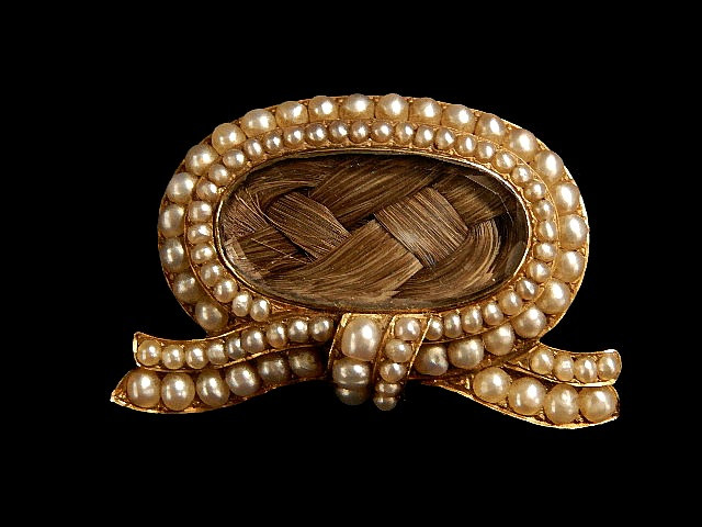 victorian hair brooch