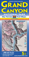 Grand Canyon National Park Sky Terrain Trail Map Front