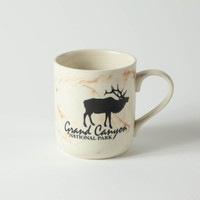 Marble Grand Canyon Elk Mug Cream & Brown