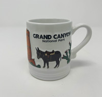 Grand Canyon Embossed White Icons Mug Front