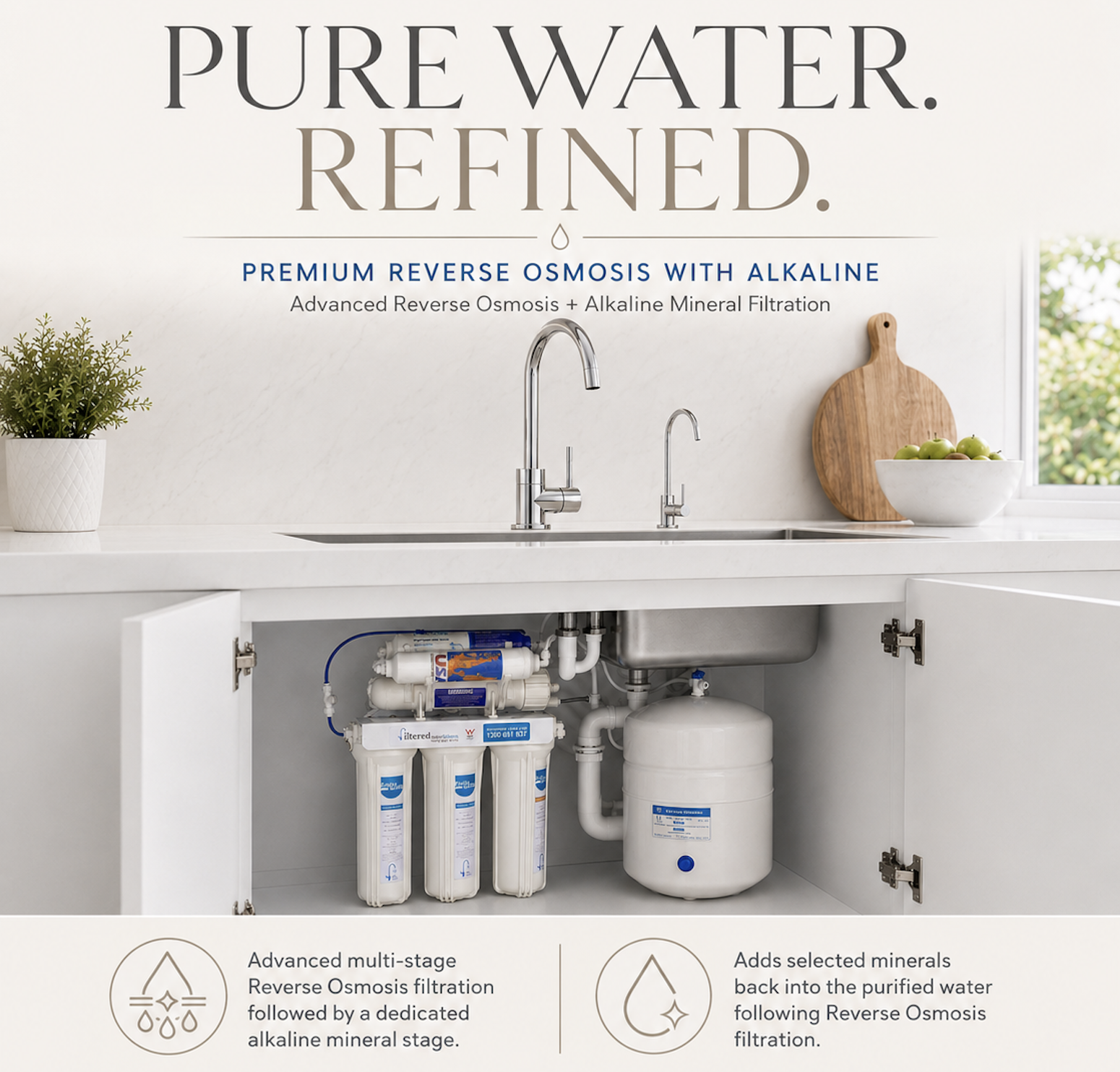 Reverse osmosis with alkaline promotional image