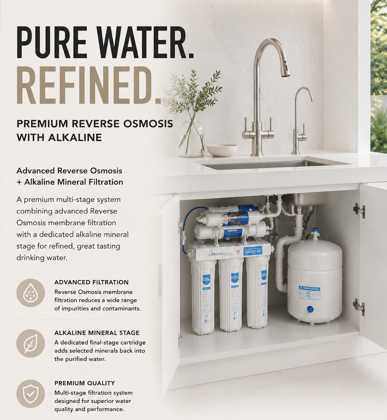 Explore alkaline reverse osmosis promotional image