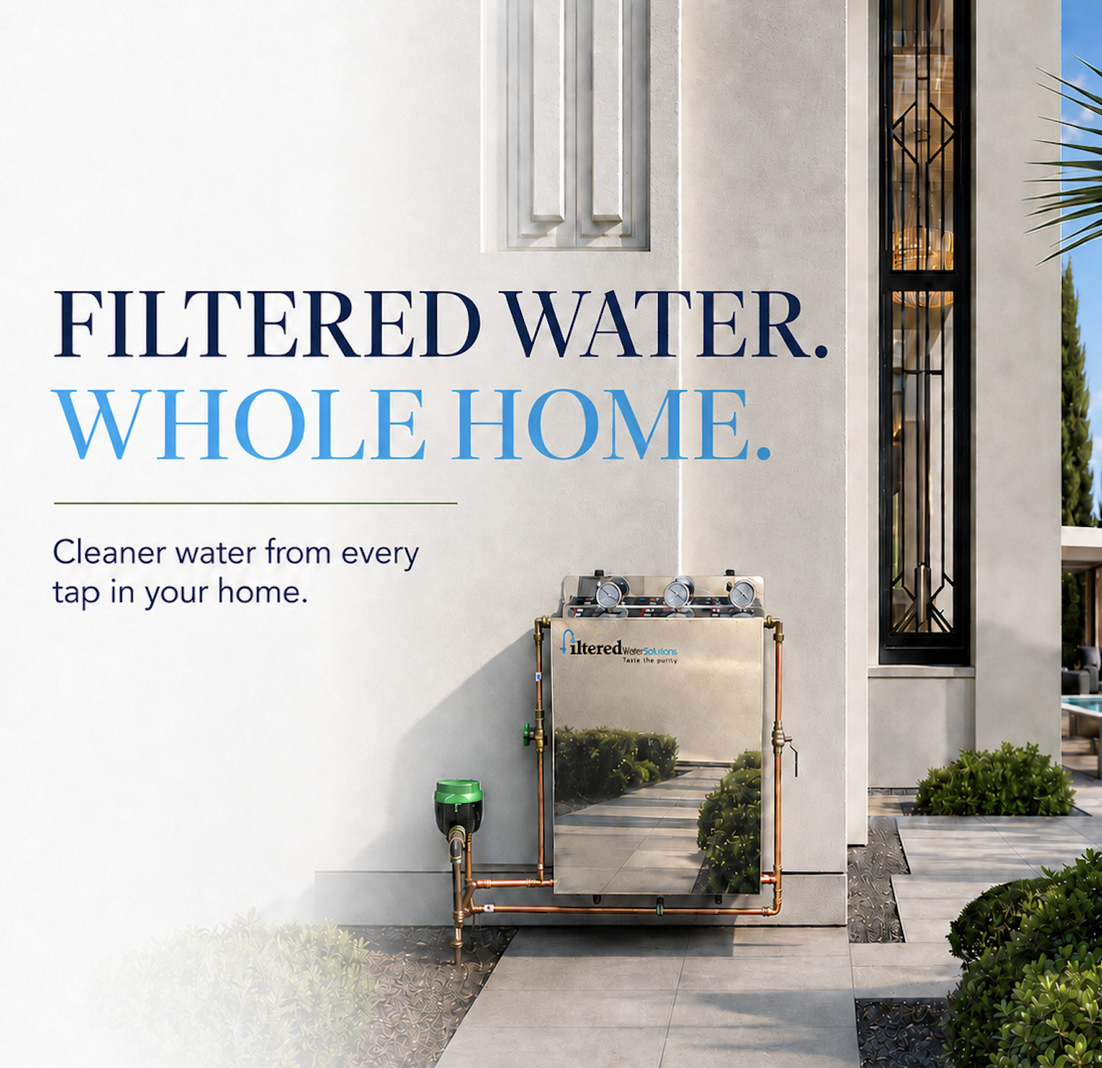 Filtered water throughout your home promotional image