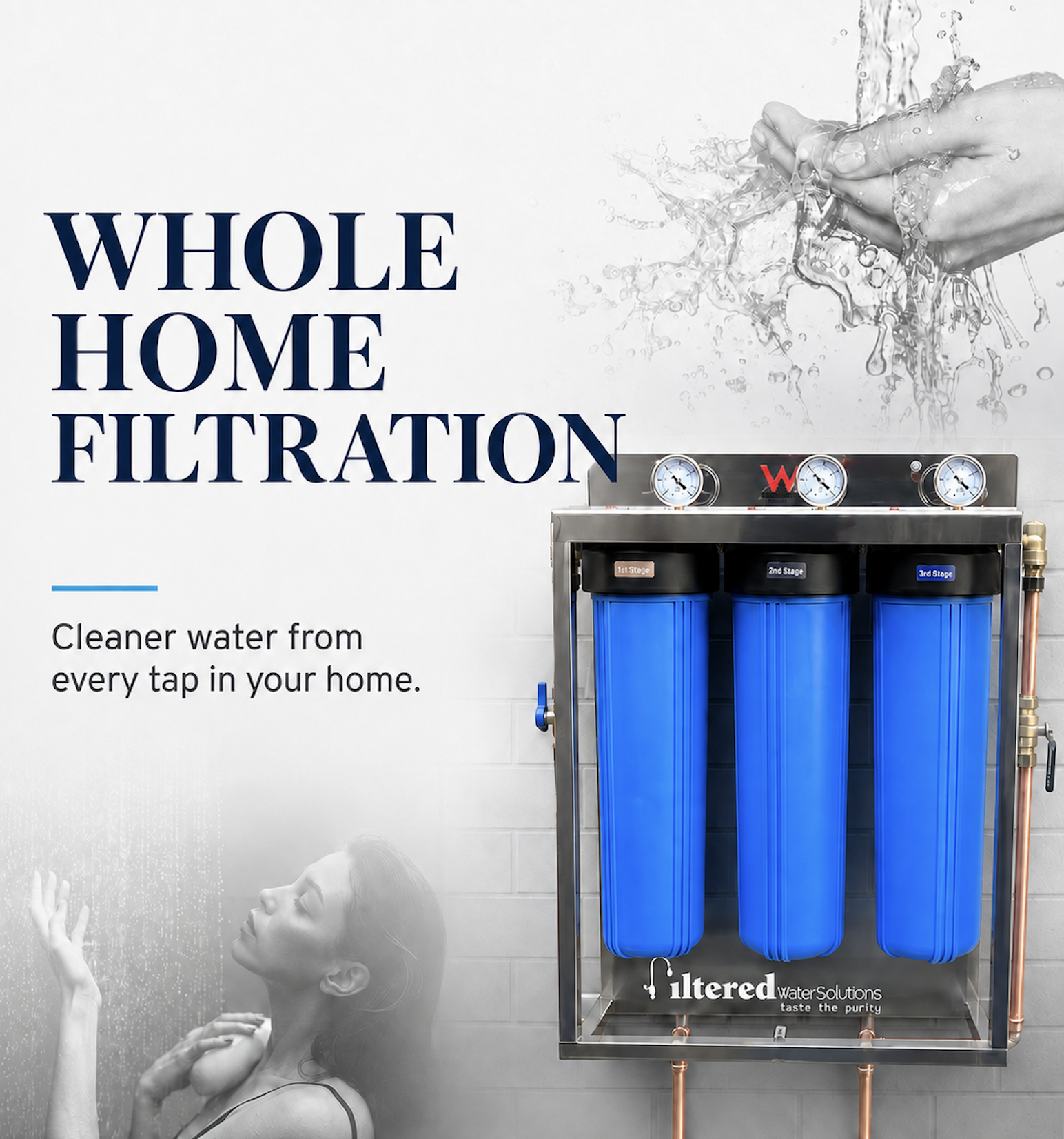 Whole-home filtration systems promotional image