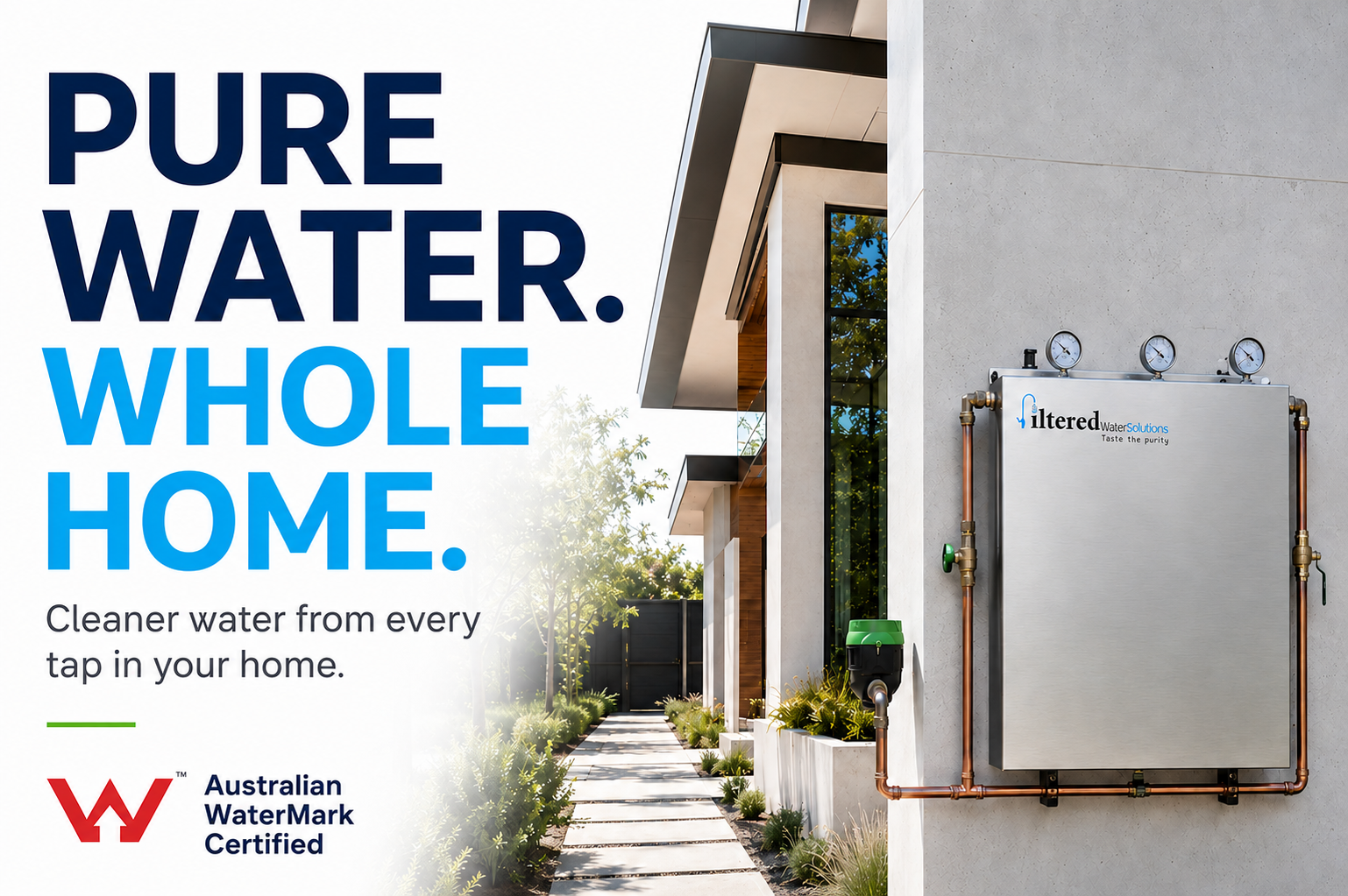 Whole-house water filtration promotional image