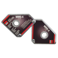 Bessey WMS-4 - Double Magnet, magnetic square, 0 to 180 degrees, 2 x 48.5 lbs pull