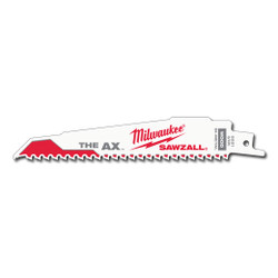 Milwaukee -  6" 5 TPI The Ax SAWZALL® Blade (5 Pk) - 48-00-5021