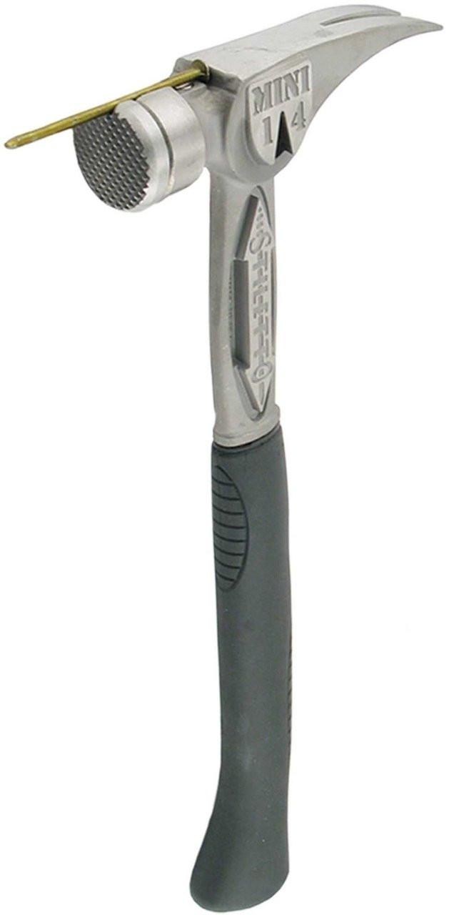 Stiletto TiBone Mini-14-Ounce Replaceable Milled Face Hammer with a Curved  16-Inch Titanium Handle TBM14RMC