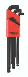 Bondhus 16599 - Set of 9 Balldriver Stubby L-wrenches, sizes 1.5-10mm