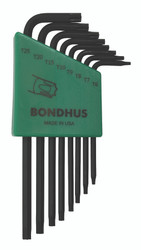 Bondhus 32434 - L-Wrench Set - Star, Tamper Resistant, TR9-TR40, 8 Pc