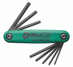 Bondhus 12638 - Fold-up Tool Set - Tamper Resistant Tip, TR9-TR40, 8 Pc