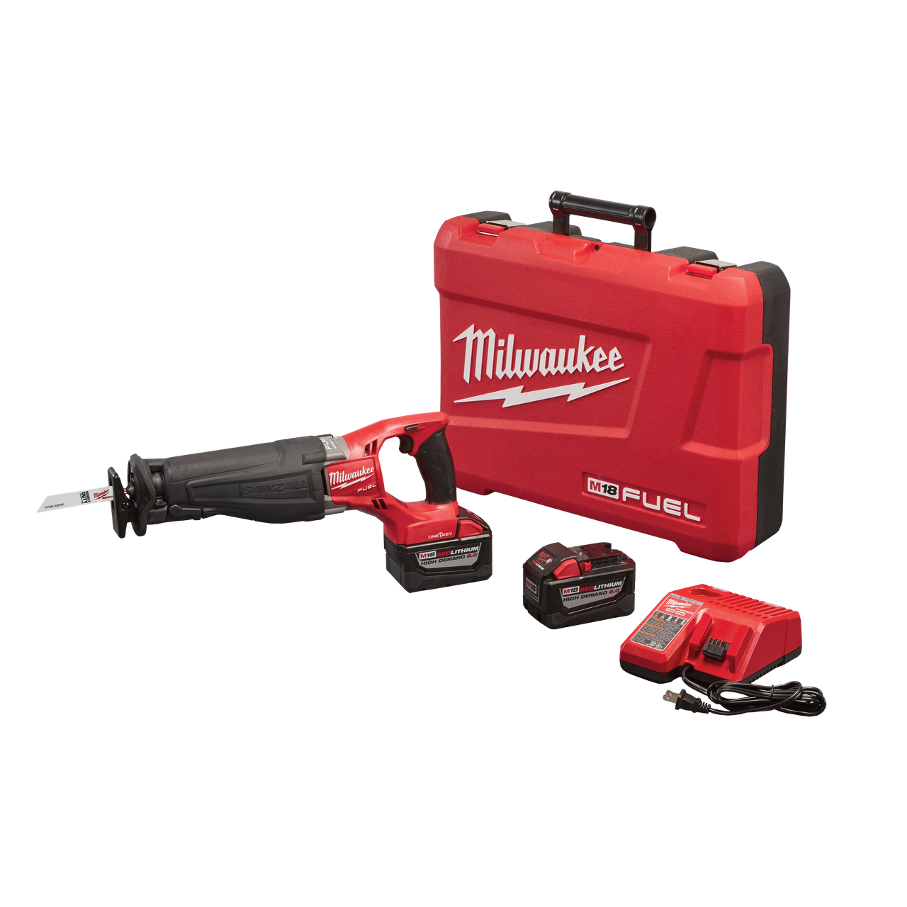 Milwaukee 2721-22HD M18 FUEL™ SAWZALL® Reciprocating Saw w/ ONE-KEY™ HD  9.0 Kit