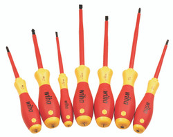 Wiha 32097 - Insulated Slot/Ph/Sq Drivers 7 Pc. Set