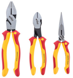 Wiha 32968 - Insulated Industrial Pliers/Cutters 3Pc.