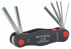 Wiha 35196 - PocketStar Fold Out Hex 7 Pc. Set