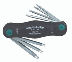 Wiha 36396 - Torx® PocketStar Fold Out 7 Pc.  Set