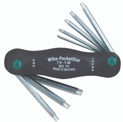Wiha 36398 - Torx® PocketStar Fold Out 8 Pc. Set