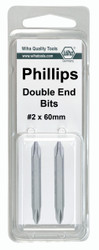 Wiha 71464 - Phillips Double End Bit #1 x #1  -2Pk