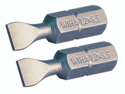 Wiha 73905 - Slotted Power Bit 2.5x70mm 2 Pk