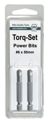 Wiha 74964 - Torq-Set Power Bit #4 x 50mm 2Pk