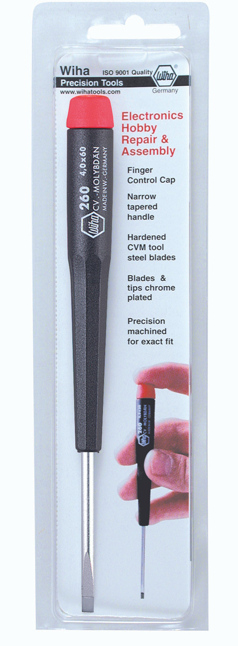 Hi-Ro Wiha 96018 - Precision Slotted 1.8 x 40mm Single Pack