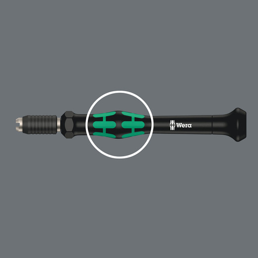 The power zone has integrated soft zones near the blade tip to ensure high torque transfer for loosening or tightening screws without losing contact with the screw.