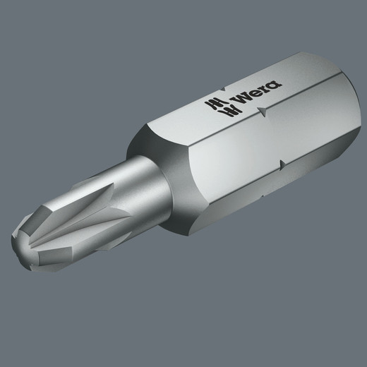 Bits with reduced shaft diameter ensure that screws can be sunk without damaging the surface. This is particularly necessary in drywall construction applications.