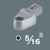 Suitable for 5/16" DIN ISO 1173-E 8 hexagon insert bits and Wera Series 2.