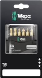 Wera 05073537001 - Bit-Check 7 Tin Universal 1 Sb Tin Bits + Universal Bitholder