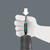The bit can be pushed into the adaptor without moving the sleeve. The lock is activated automatically as soon as the bit is applied to the screw. Bits are held securely and wobble-free.