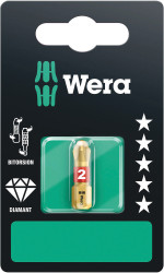 Wera 05073334001 - 851/1 Bdc Ph 3 X 25 Mm Sb Bits Assortment