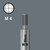 Thread drive M 4 (Wera connecting series 11). Drive: For direct machine drive. Suitable for: Böllhoff/Uniquick, Weber.