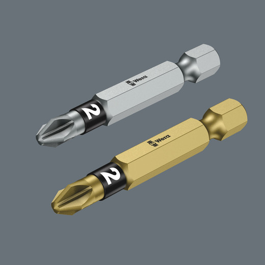 BTH- (extra-hard) and BTZ- (tough) bits have an additional tempered BiTorsion zone, which reduces the hardness of the shaft by about 20 % in comparison to the drive tip.This means that the peak loads that cause bit breakage and premature wear are absorbed in this zone  something which enhances the service life of the bits.