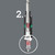 Higher peak loads are minimised through the torsion effect of the bit shaft (Phase 2). This effect is achieved with a specific heat treatment after the hardening process of the bits. This reduces the hardness of the shaft in comparison to the drive tip.