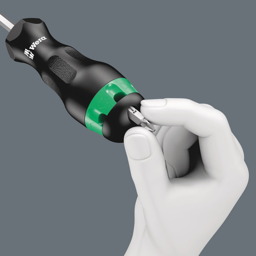 The Vario magazine holders for storing bits are a compact version of the 6-piece screwdriver set.