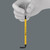 In tight assembly or disassembly situations, for example in engine compartments, it is not possible to securely hold the screw with the hand on the screwdriver, and the screw subsequently often gets lost. Lengthy searches or the loss of the screw (with the associated danger that could bring about) are the consequence. The HF tools developed by Wera are ideal because they feature an optimised geometry of the original TORX® profile. The wedging forces resulting from the surface pressure between the drive tip and the screw profile mean that the screw is securely held on the tool!