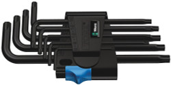 Wera 05024244001 - 967 L/9 Tx Hf Long Arm-Torx Key Set With Holding Function