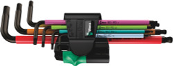 Wera 05022534001 - 950 Spkl/7 B Sm Multicolour Magnet Hex Key Set Long Arm Hex Key Set
