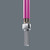 The clamping of the screw is achieved by a flexible locking ball. The holding function is especially helpful in confined, hard-to-reach spaces, where there is no room for a second hand to sec