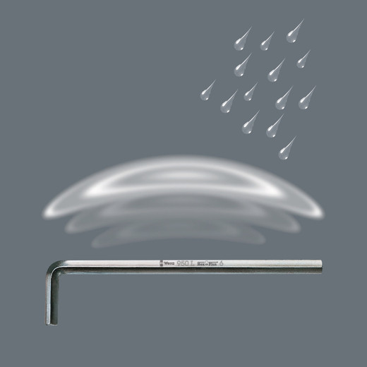 Chrome-plated hexagon L-keys for outstanding surface protection and long service life. High corrosion protection.