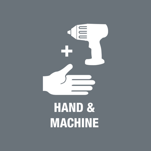 The manual and machine sockets can be used both for hand and power tools use (non-impact). Users need just one socket set for all applications.
