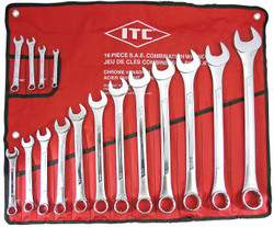 ITC 020215 - (ICW-16) 16 PC S.A.E. Combination Wrench Set