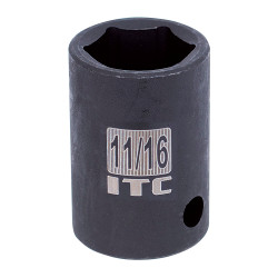 ITC 026214 - 1/2" Dr x 7/16" Impact Socket - 6 Point