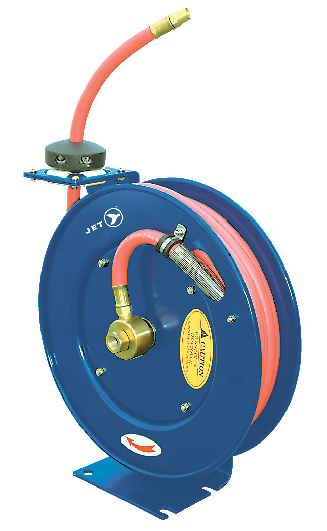 Jet 391721 - (AW3825) 3/8 x 25' Retractable Air/Water Hose Reel