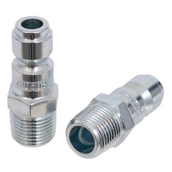 Jet 420402 - (PPM3814) "P" Type Automotive Plug - 3/8" Body x 1/4" NPT Male Thread (2/card)