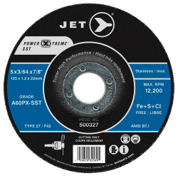 Jet 500327 - 5 x 3/64 x 7/8 A60PX-SST POWER-XTREME SST T27 Cut-Off Wheel