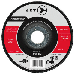 Jet 500412 - 4-1/2 x 3/32 x 7/8 A36T POWERPLUS T27 Cut-Off Wheel