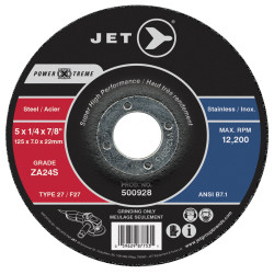 Jet 500932 - 6 x 1/4 x 7/8 ZA24S POWER-XTREME T27 Grinding Wheel