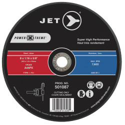 Jet 501087 - 8 x 1/16 x 5/8 A46PX POWER-XTREME T1 Cut-Off Wheel